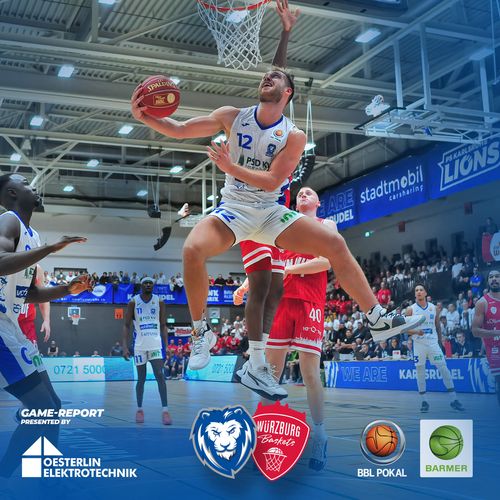 BBL POKAL PREMIERE DER LIONS PS Karlsruhe LIONS BARMER 2 Basketball